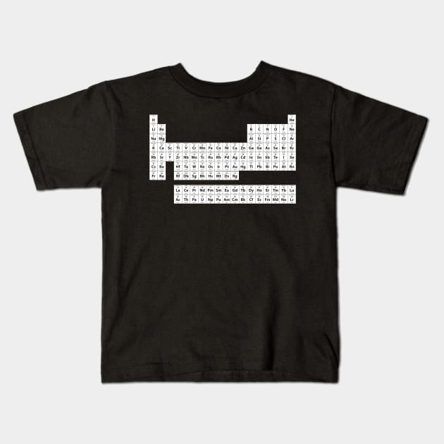 Periodic Table Elements Kids T-Shirt by Happy Shirt